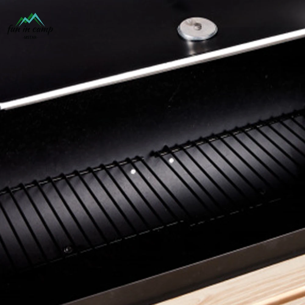 Heavy Duty Large Barrel Charcoal Bbq Smoker Grill