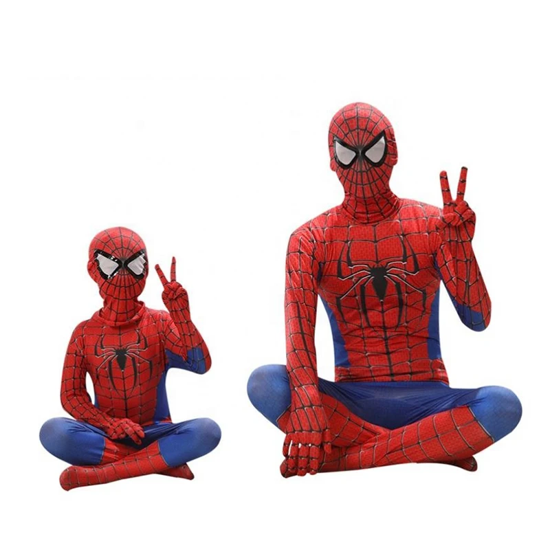  Wholesale Bodysuit Jumpsuit Marvel Superhero Anime Cosplay Spiderman Adult Kids Spider Man Costumes For