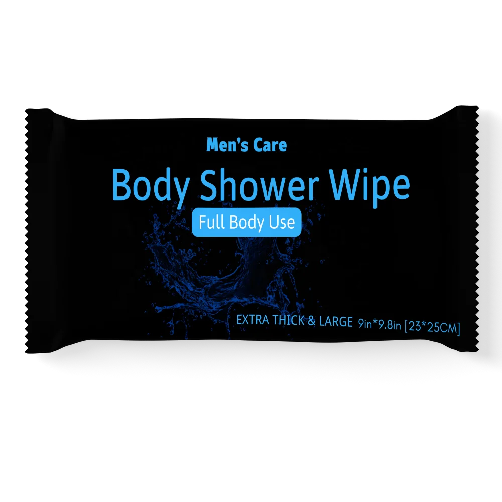 Individually wrapped disposable nonwoven biodegradabe flushable body clean wet wipes