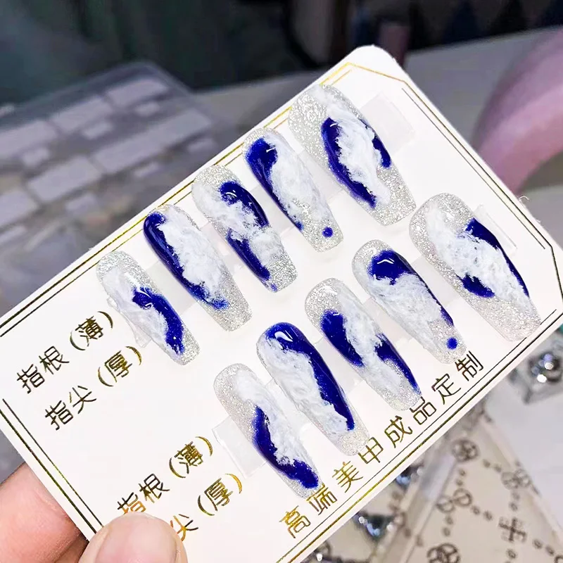 Double Side Adhesive Nail Tip Sticker Waterproof Removable Clear Mounting Tape for Salon Nail Tips Colors Designs Showcase