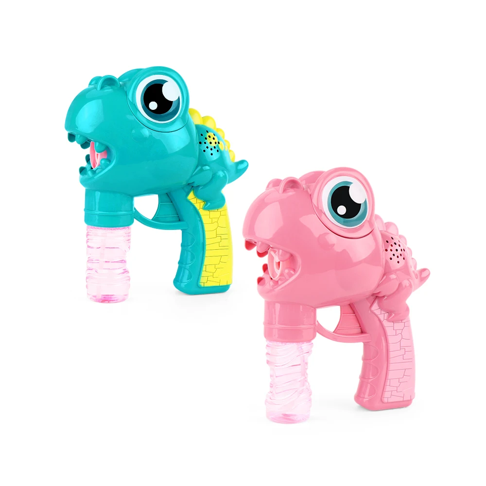 Summer Outdoor Light Up Animal Shape Soap Bubble Gun for Kids