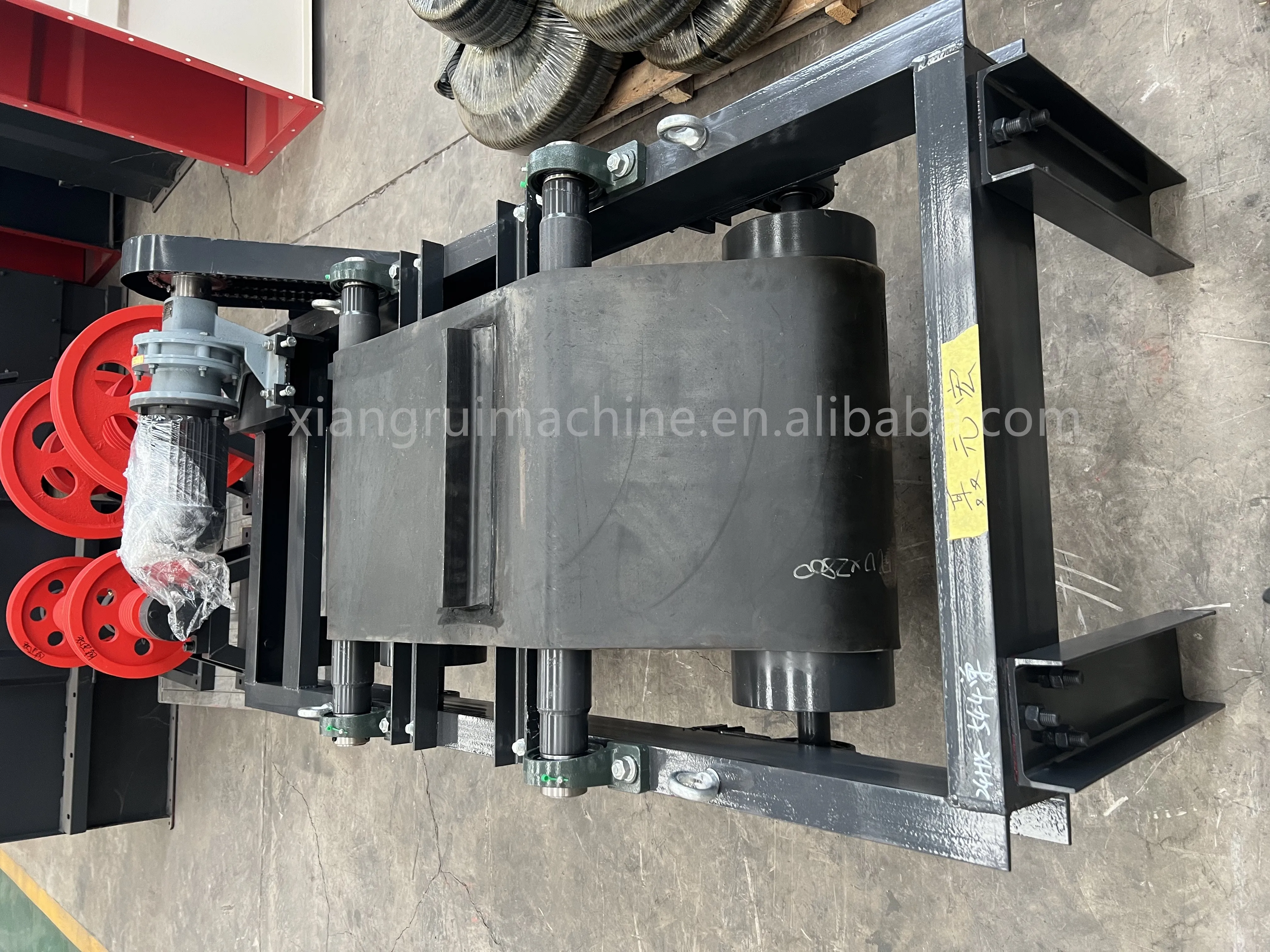 Automatic suspended iron separator, permanent magnet separator, 12000 Gaussian magnetic separator