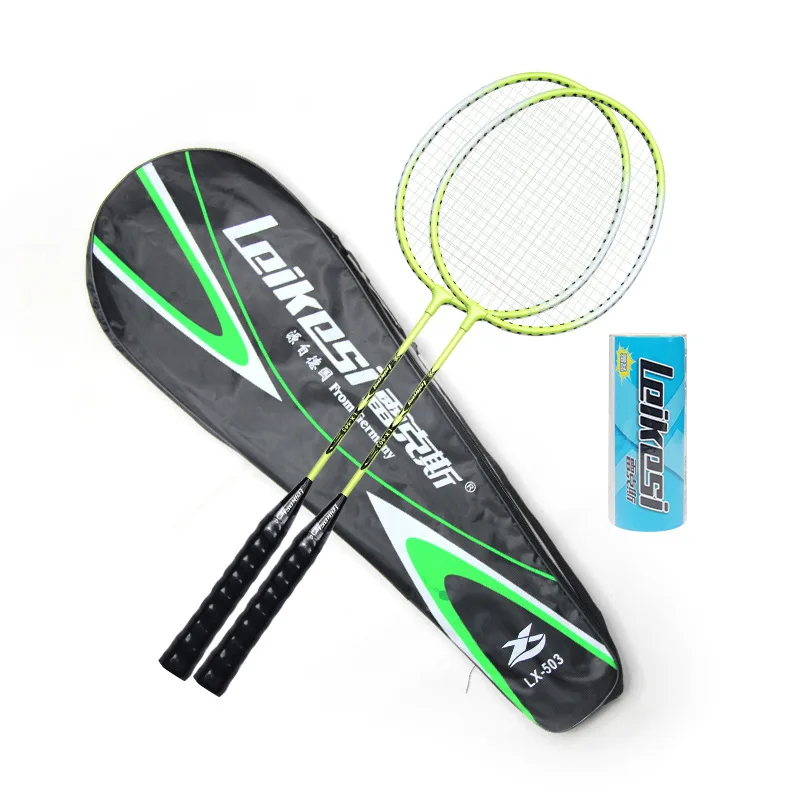 Good selling group buying wholesale badminton rackets 2 rackets send 3 balls indoor sports and entertainment items