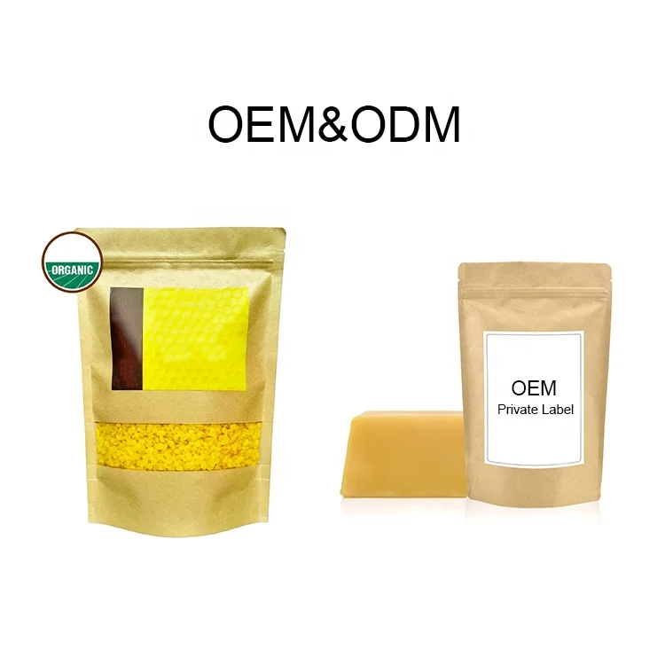 Bulk 100% organic yellow beeswax/bee wax block Beekeepers