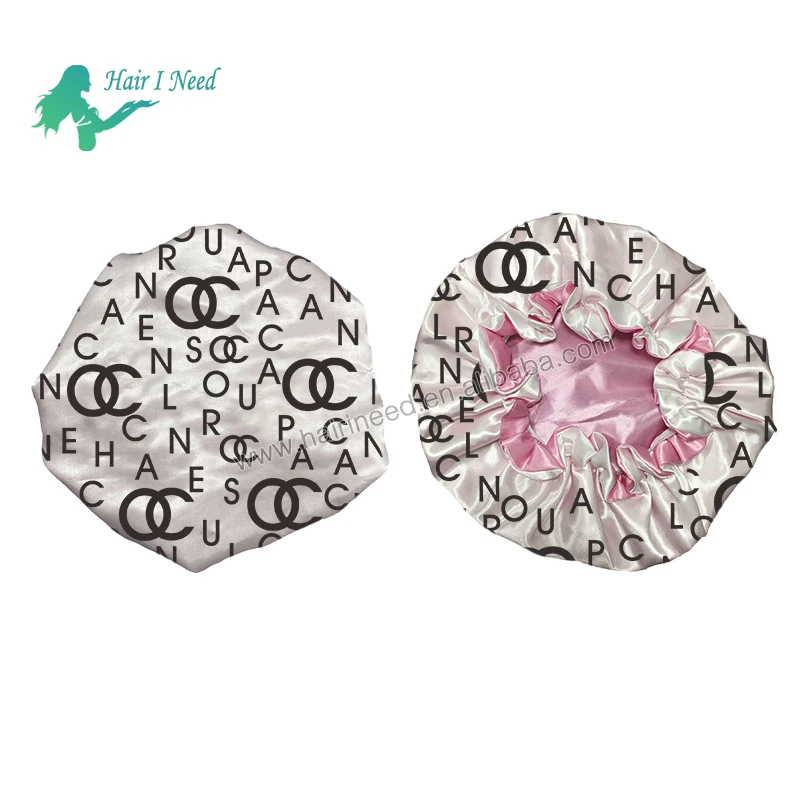 fast shipping women custom satin designer bonnet vendor with logo luxury