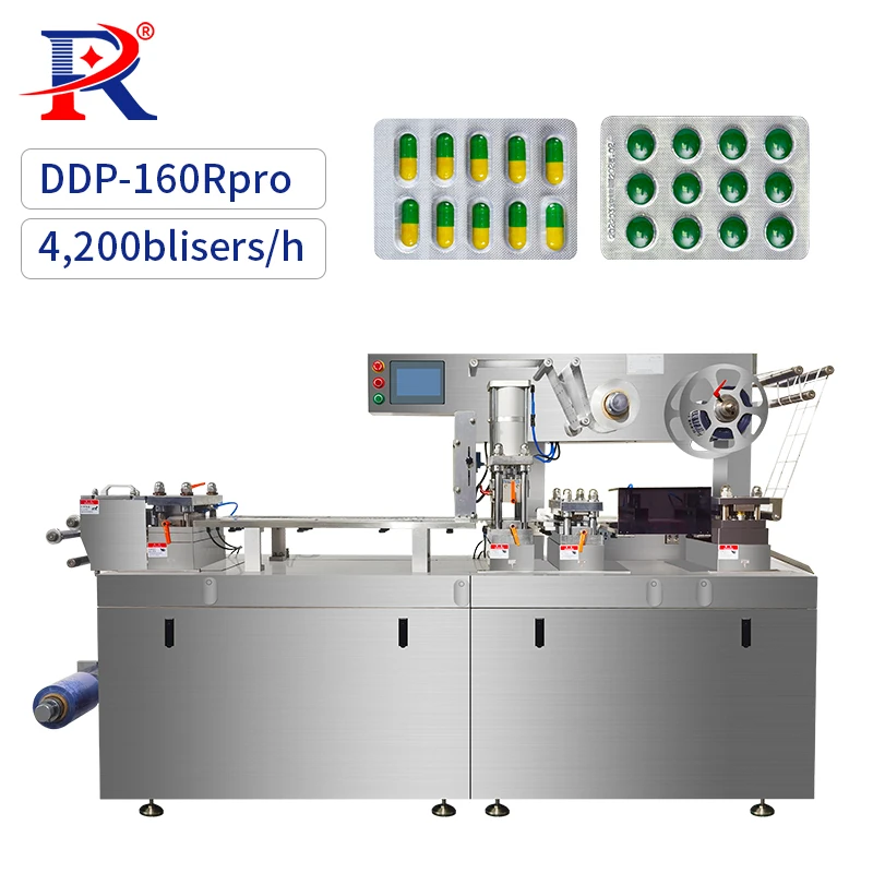 Pharma Medical Capsule Tablet Pill Blister Packing Machine For Pack Soft Gelatin Capsules