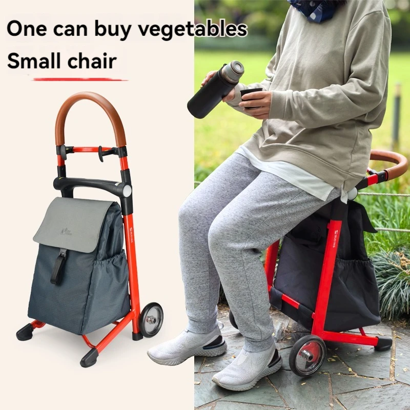 Foldable Shopping Trolley Dolly Cart With Rolling Wheels Removable Bag Personal Handtruck Carrito de Compras con Ruedas