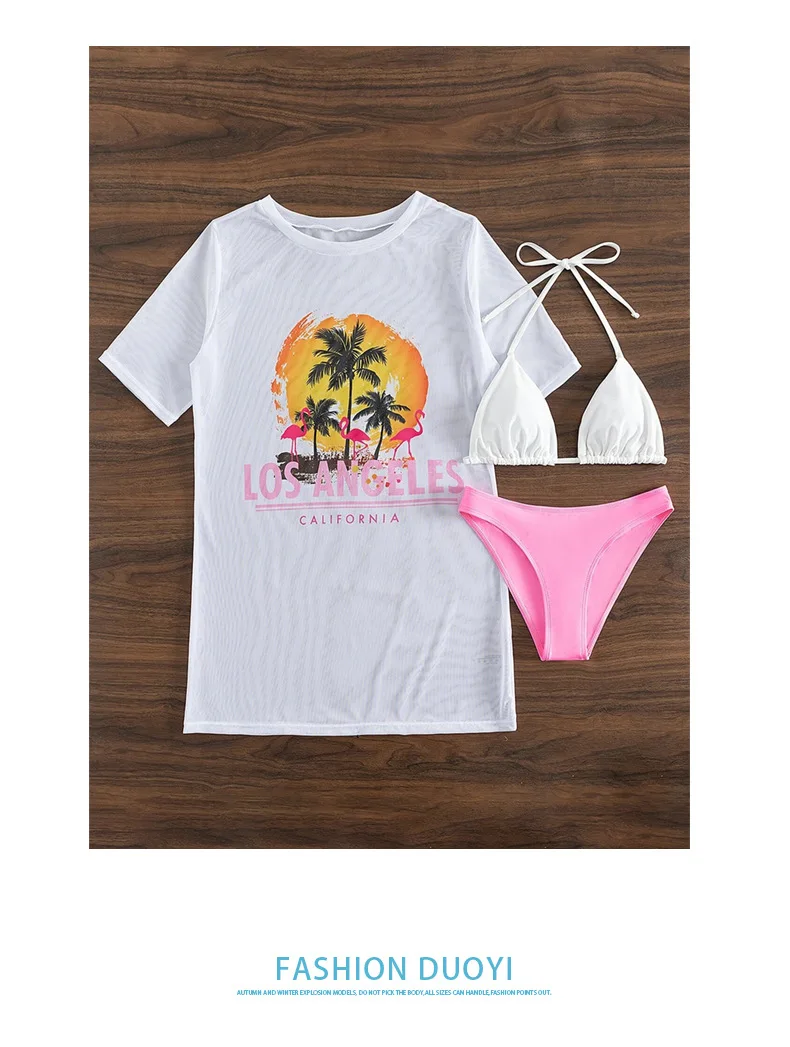 Custom Girl Swimwear 3 Pieces Swimwear Swimsuit Cute Bikini Swimsuits for Women