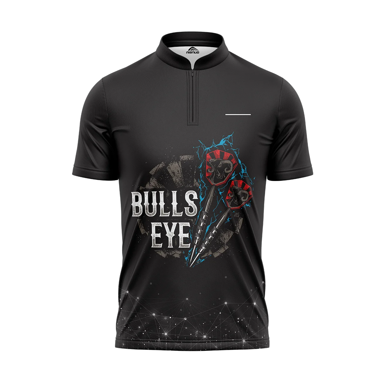 shark button up sublimated custom ladies cheap dart shirts logos with pocket