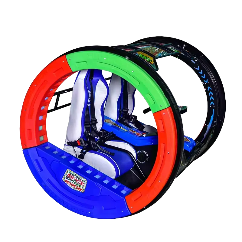 Outdoor Carnival Amusement Rides Exciting 2 Player Remote Control 360 Degree Rolling Car