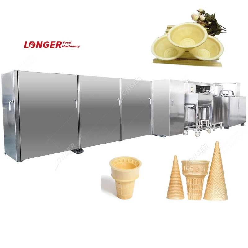 Commercial Ice Cream Round Cup Production Line Wafer Cone Making Machine for Sale