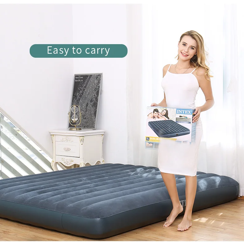 Intex series 64732 classic Plush outdoor camping air mattress BBL inflatable mattress