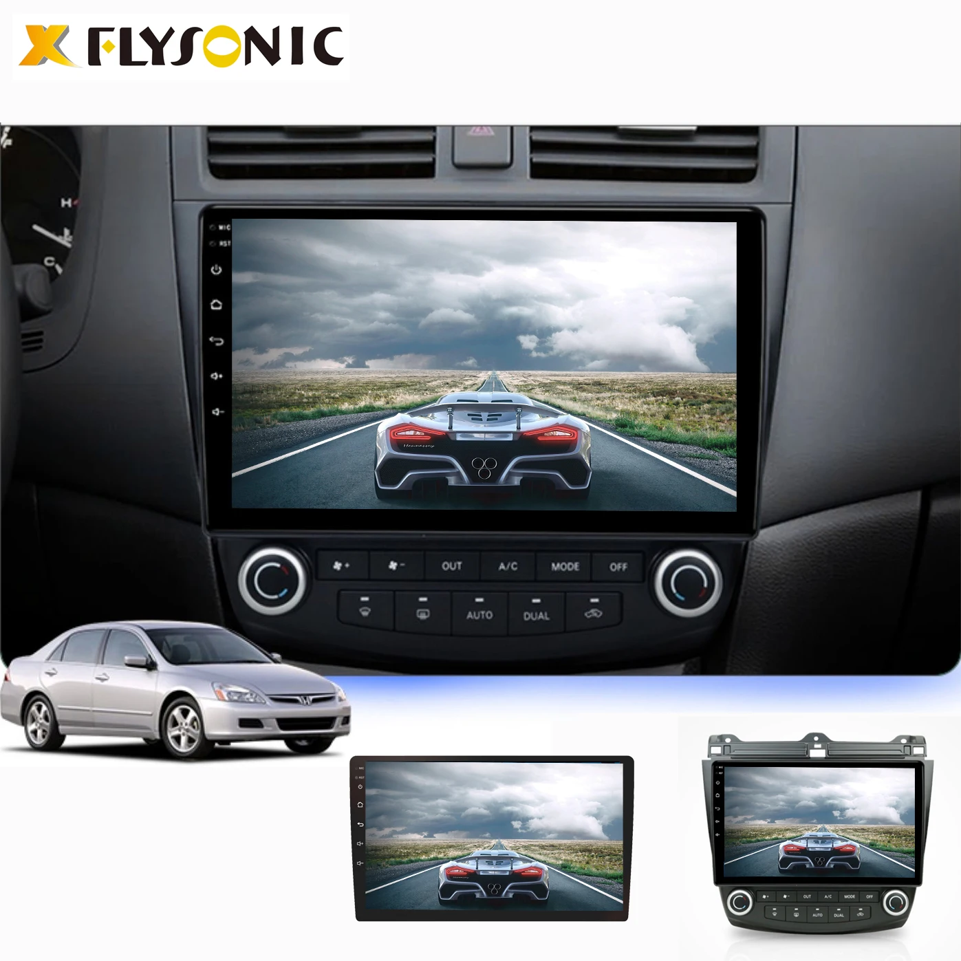 Flysonic QLED 2din Android10 4G Internet All netcom Autoradio Universal Built-in HD Multimedia Car Autoradio For Toyota
