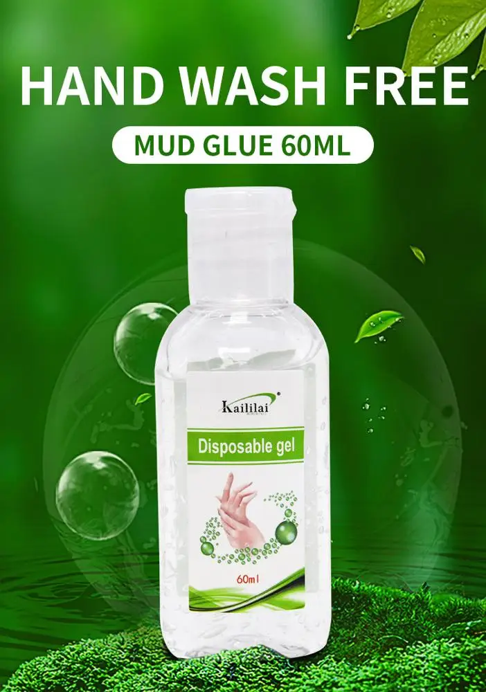 Wholesale Washless hand sanitizer gel 60ml 70% alcohol hand sanitizer 99.99% Antibacterial Portable Mini hand sanitizer