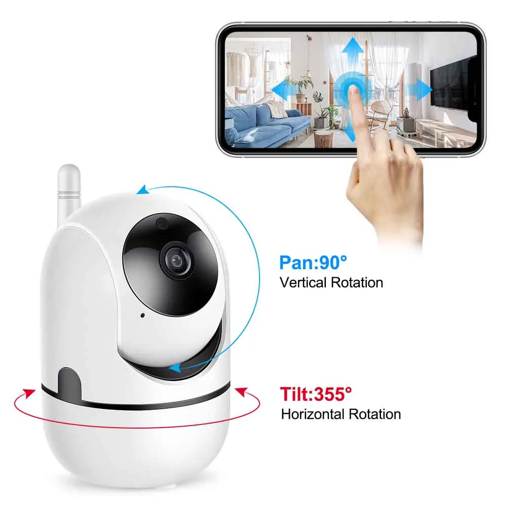 Long Record Time Sd Card 1080p H 265 Cctv System Night Vision 2 Way Audio Motion Detect Auto Track Wireless P2p Wifi Ip Camera