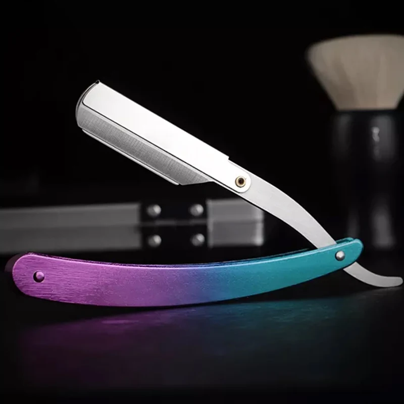 Salon Professional Razor Colorful Straight Razor Wholesales Steel Barber Beard Razor