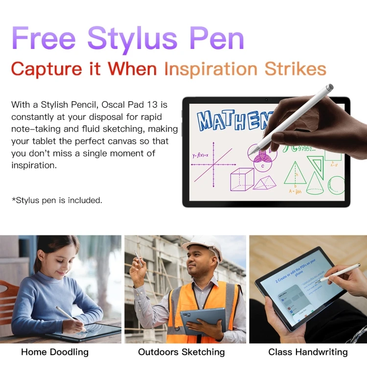 Factory Original Blackview OSCAL Pad 13 10.1 inch 8GB+256GB Android 12 Octa Core 7680mAh battery tablet pc pad