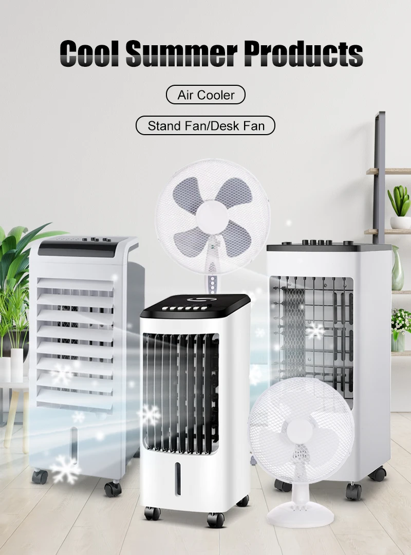 Simple Style Portable 40W Desk Fan 9 Inch Adjustable Electric Fan with Wide Angle Oscillation