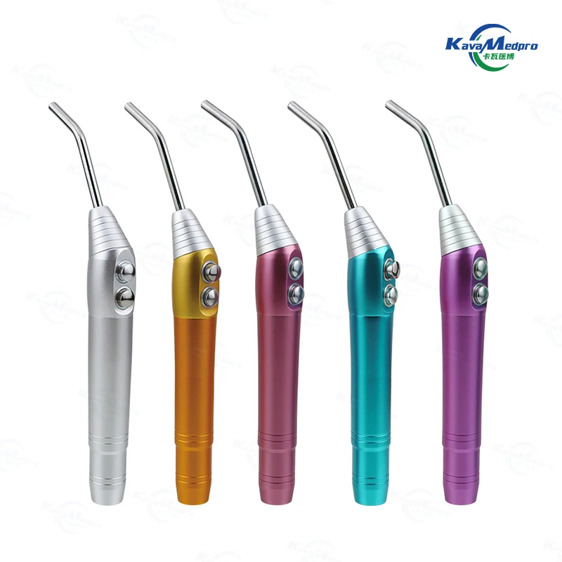 Dental Unit Equipments Spare Parts Dental Air Water Syringe Three Way Syringe 2 Nozzles Dental Water Spray Gun