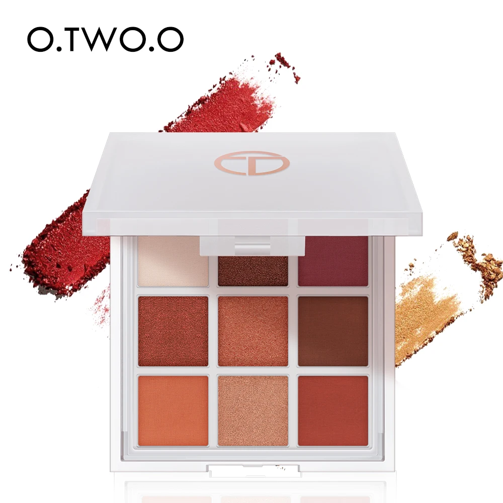 O.TWO.O Private Label 3 Versions 9 Colors Diamond Makeup Cardboard Eyeshadow Palette Wholesale Eyeshadow