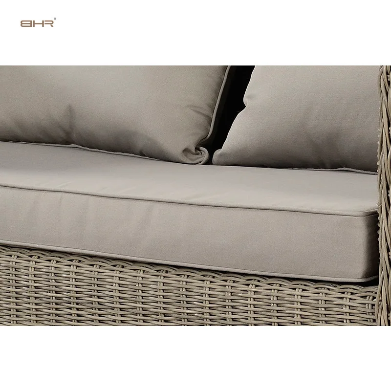 Garden courtyard living room yard 4in1 5.0 round wicker high end rattan furniture