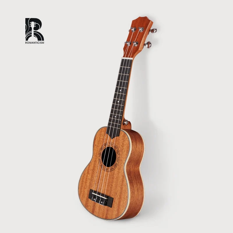 Rus-01 R 21 Inch Magogany plywood Color Wholesale Ukulele Foreign Musical Instrument Retail  Small four srtring  guitar ukulele