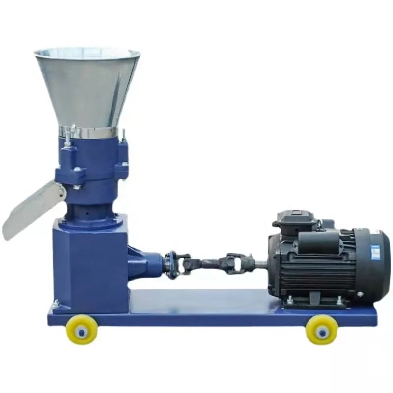 Cheap 2.5mm 3mm 4mm 5mm Poultry Fish Feed Processing Machines 220v/380v Animal Feed Pellet Machine for Sell with Grinding Disc