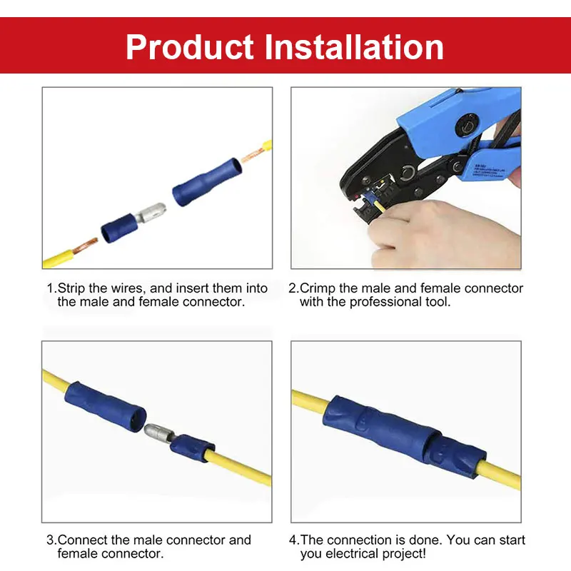 MPD series Brass Insulated Bullet Male Disconnects With PVC Insulation Terminal Block