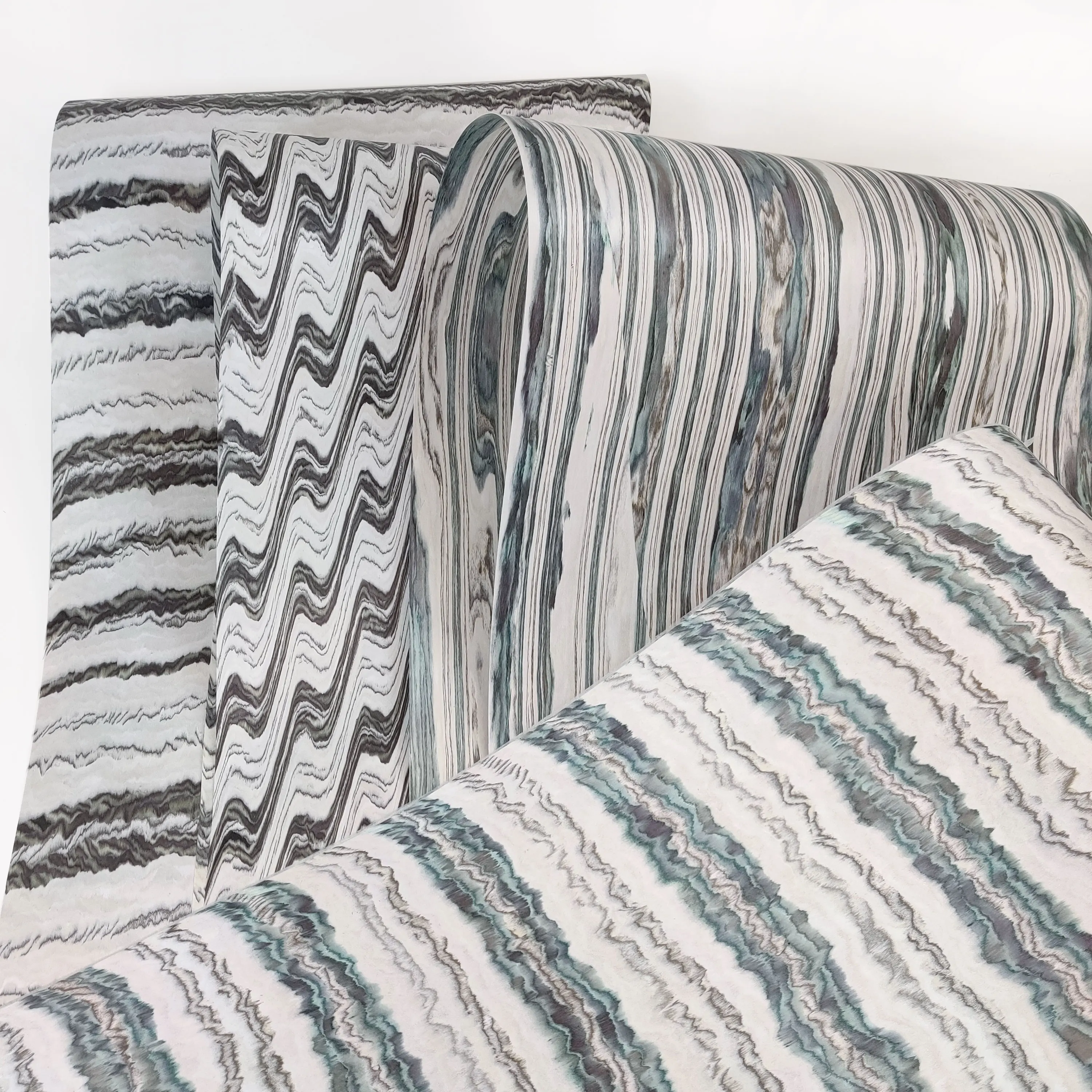 Vunir Special Marble Engineered Wood Veneers Size 2500x640mm Boat Decking Guitar New Environment Recycled Unique Wood Veneer