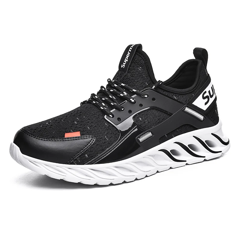 
2019 Street Fashion Rubber Bottom Sneakers Breathable Skate Shoes Casual Style Customs Logo For Men 