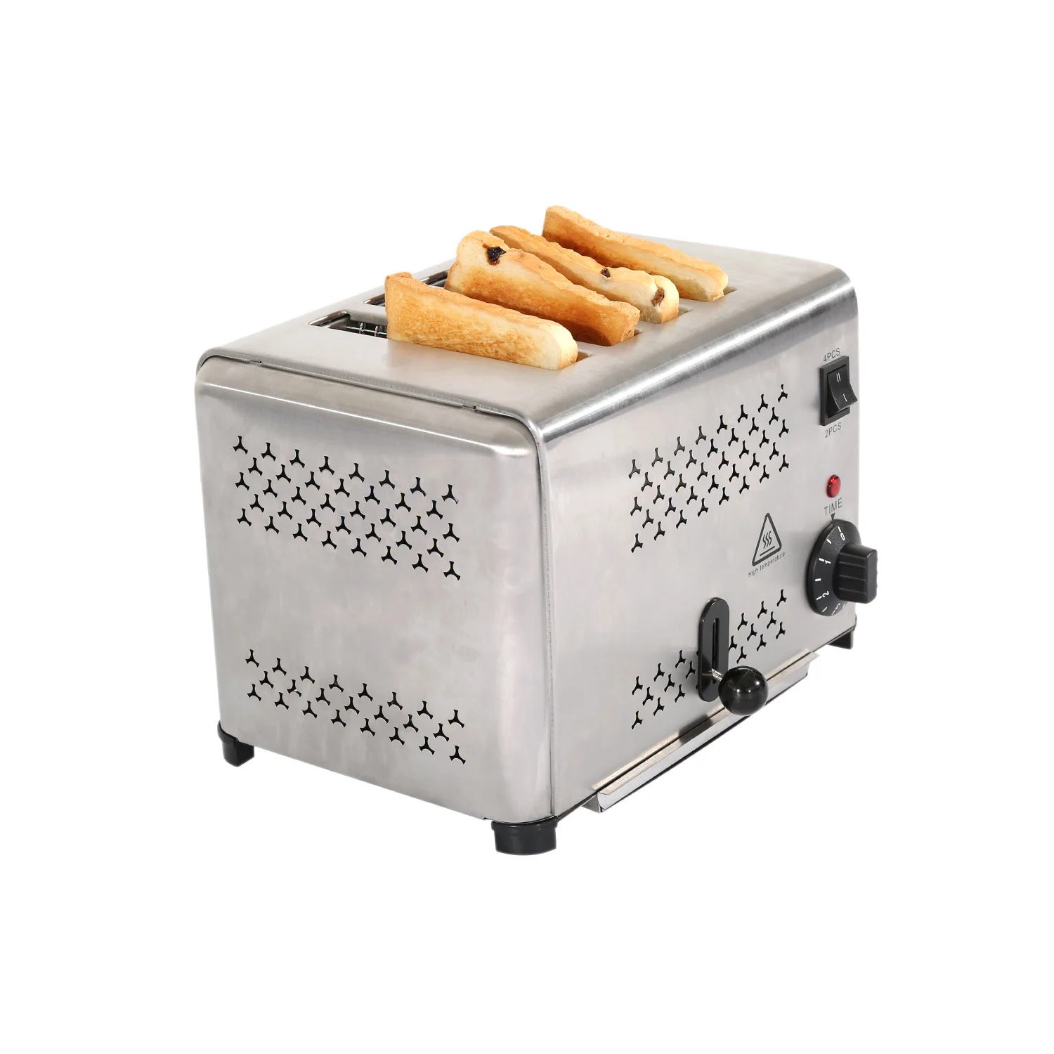 4-slicer bread toaster Commercial Catering Machine Manufacturer Stainless Steel toaster  Luxury with pop-up function