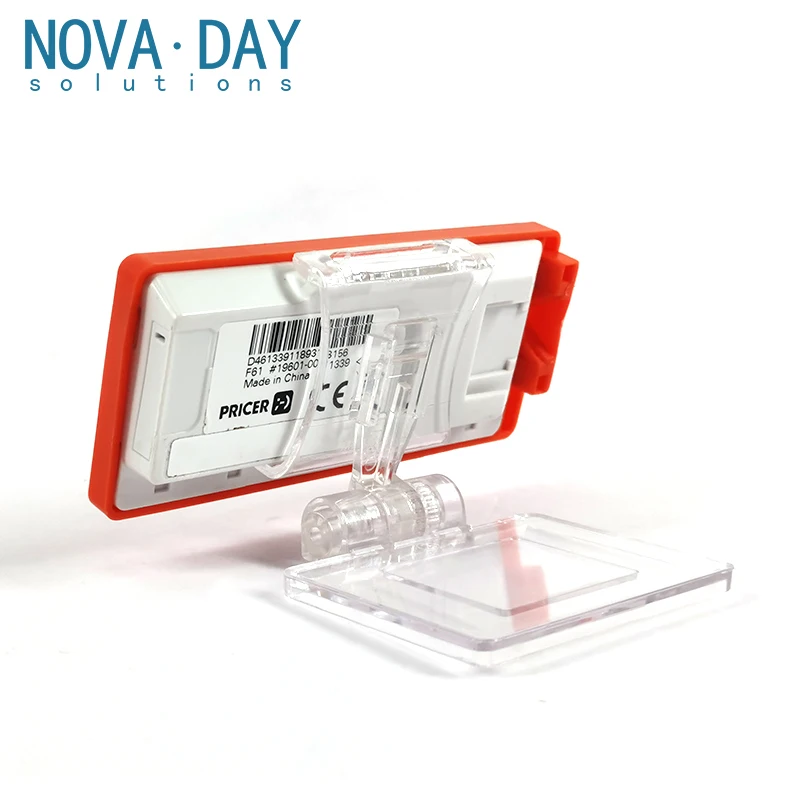 NOVADY customized  fashion black color smart esl digital price tags mounted accessories display for supermarket