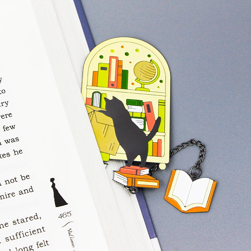 Bookmark Wholesale Promotional Unique Book Mark Sublimation Aluminum Cat Custom Hard Soft Enamel Gold Silver Metal Bookmark