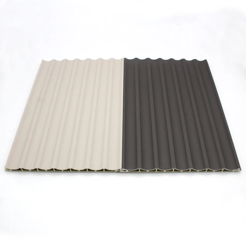 Mositure resistant wave molding customization waterproof fireproof pvc wpc wall panel 3d grille wall cladding board