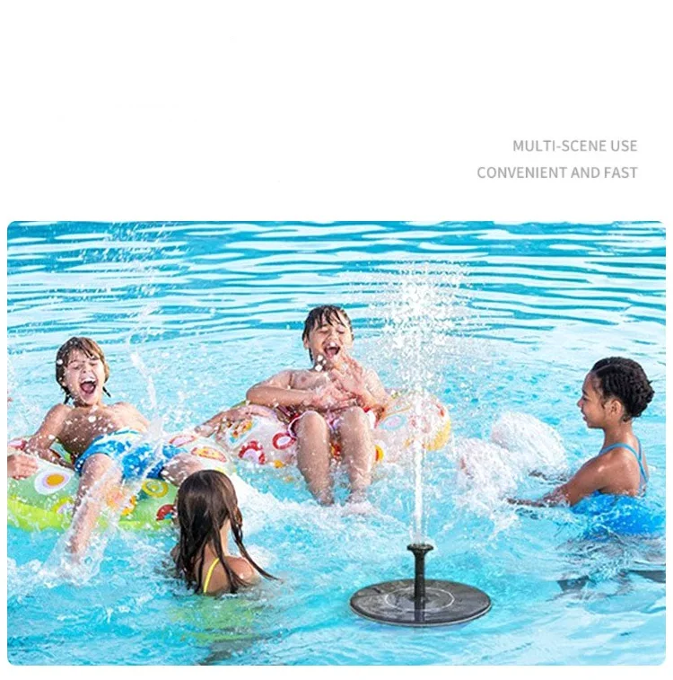 Solar Fountain outdoor pool floating courtyard bathtub decorative pump garden water scape Fountain