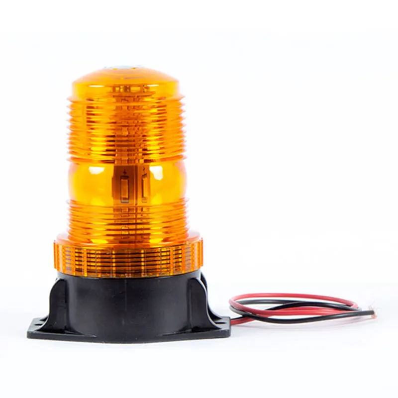 
10-110V LED warning light vehicle explosion flashing lamp car roof safety signal yellow strobe beacon for forklift truck ATV 