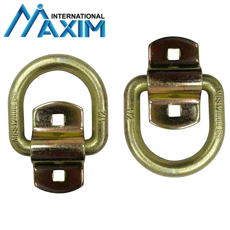 Tie Down Forged Steel Bolt Type Weld on D Ring for Flatbed Truck Trailer