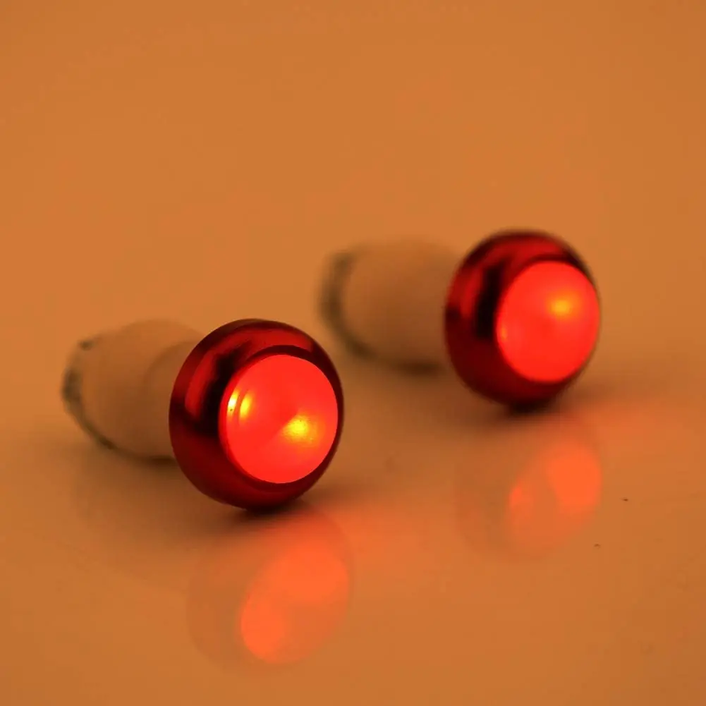 2PCS/set Battery Powered Bicycle Handlebar Light Bike Signal Lamp Cycling LED Bar End Plugs Indicator Safety Lights