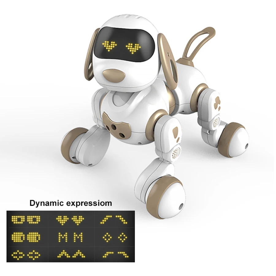 2021 New rc robot dog dancing programming smart robot dog toys stunt remote control robot dog intelligent for kids