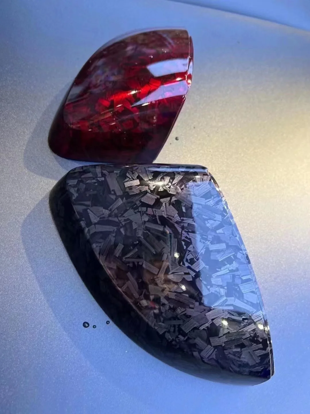 Vinyl bubble-free self-mucous car body Car Wrap Roll Black Custom vinyl carbon 6D 7D forged Red gloss Carbon Fiber 1.52*18M