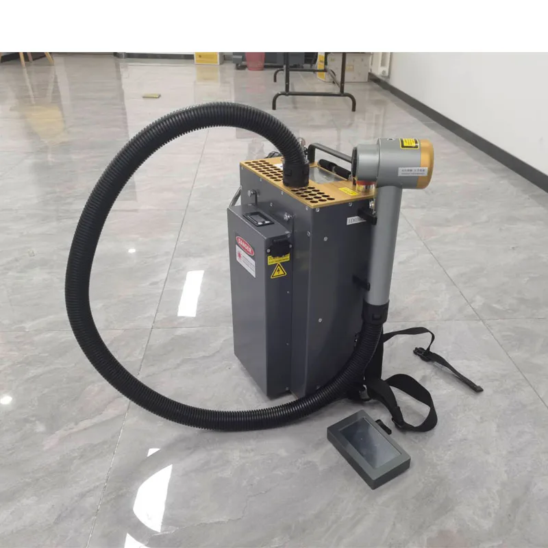 Backpack Laser Cleaning Machine Pulse Rust Removal for Metal Surface Treatment Rust Paint Oil Dust Oxide Layer