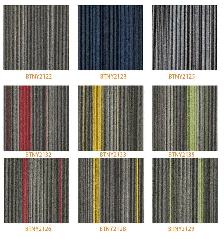 Newly Launched PP Carpet Tiles/Nylon Carpet Tiles/Eco-friendly pvc modern modular bitumen Backing Carpet Tiles Technics Jacquard