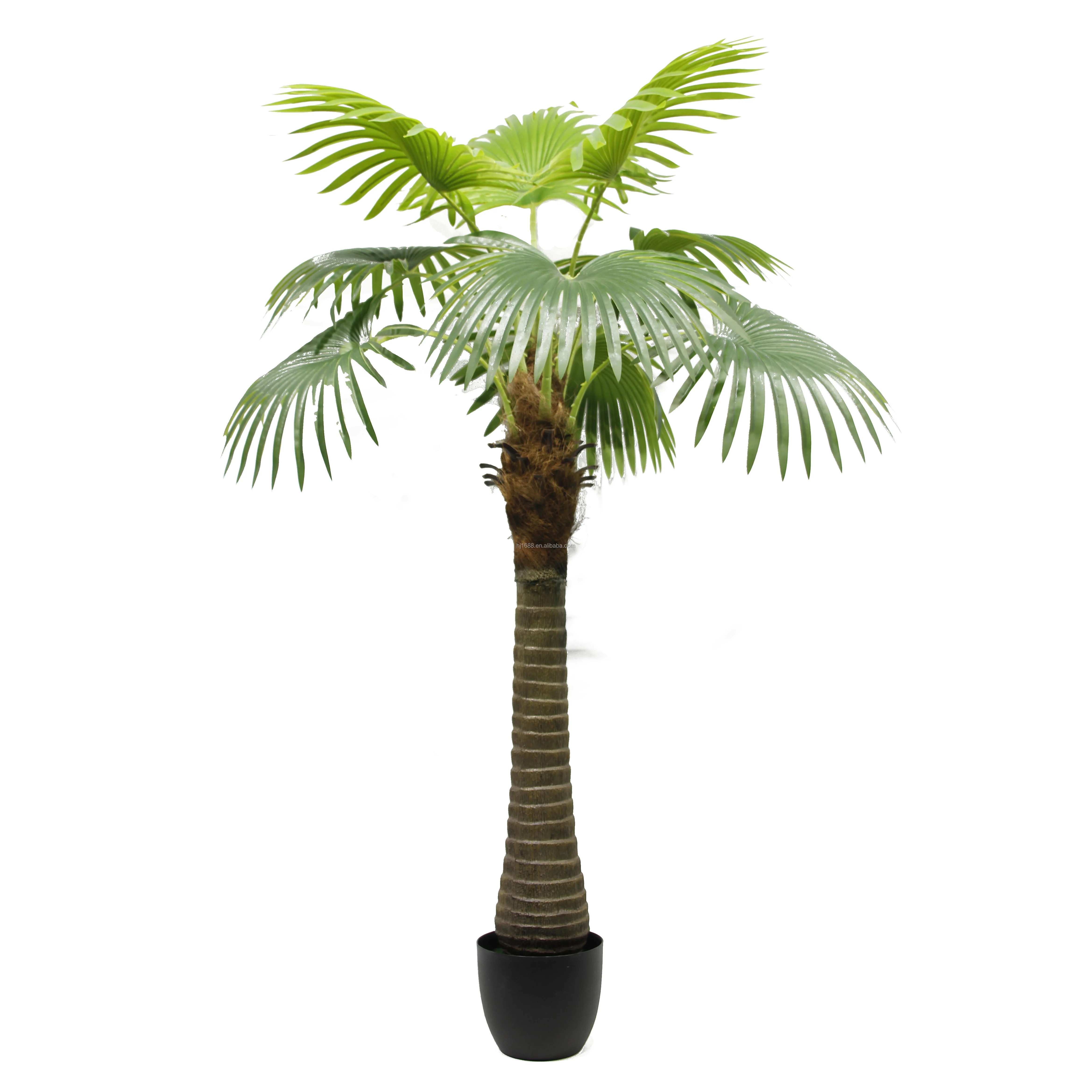 Factory Wholesale Real Touch Tropical Fake Plant Mini Chinese Artificial Washington Fan Palm Tree For Indoor Outdoor Decoration