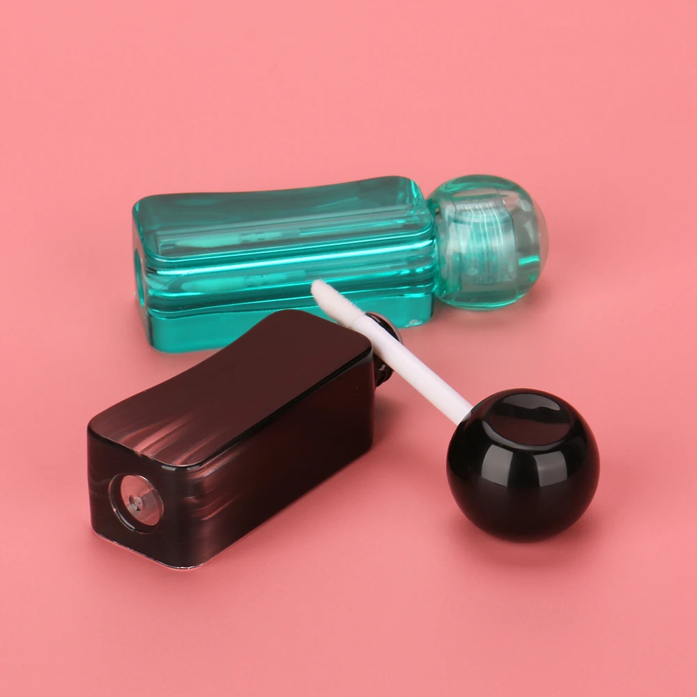 OMI Recyclable Clear Lipgloss Tubes 5ml Capacity Empty Cosmetic Containers with Brush Special Plastic Candy Shape Lipstick Tubes