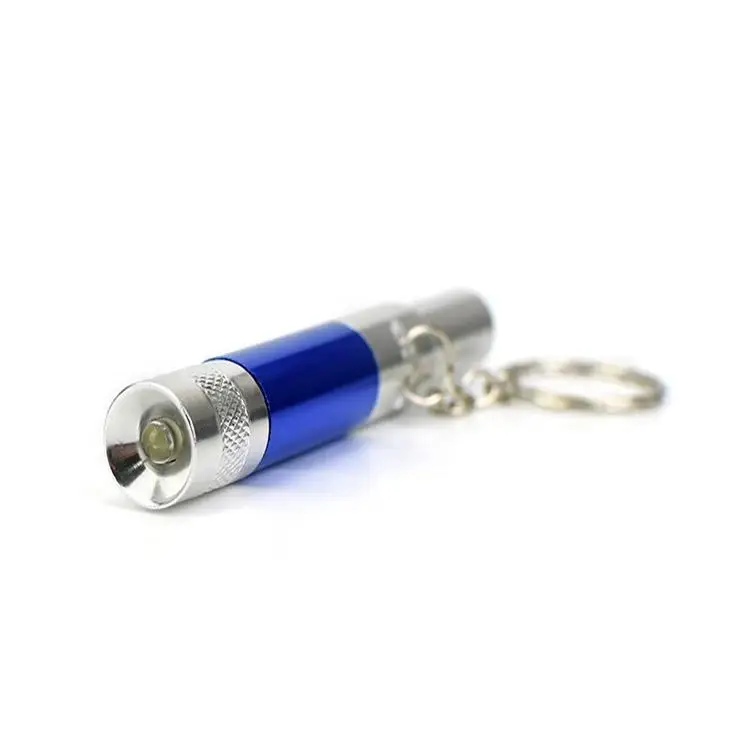 Gift  3 in 1  Aluminum Multi-color Small emergency Torch  LED Keychain Flashlight with Whistle and compass