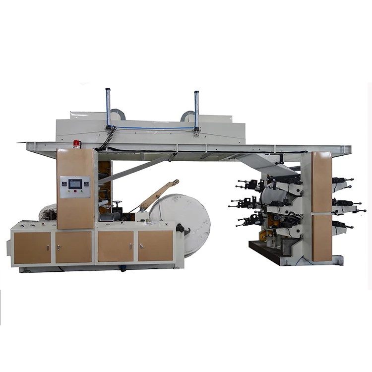 Press Machine Paper Label Film Graphic Printing Machine Price Flexo Printer Plastic Menncyclingier Roll to Roll Flexo Printing