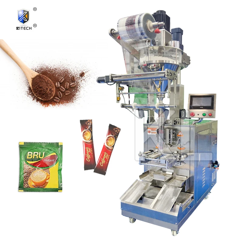 Automatic cinnamon powder pouch instant coffee sachet bag packing filling machine