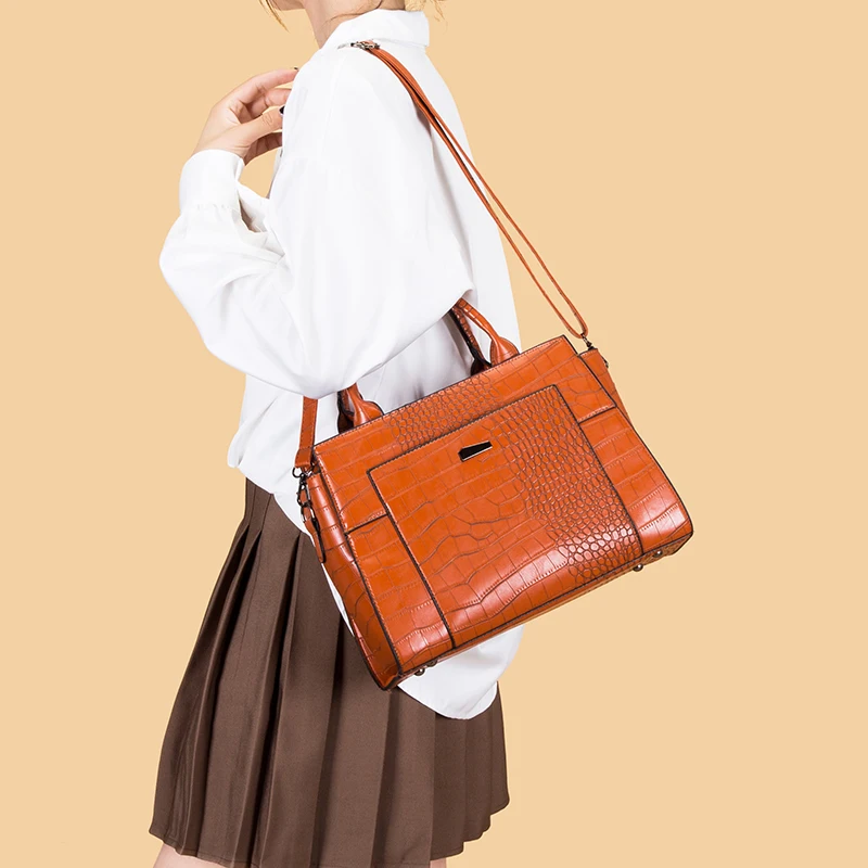 Fashion Hot selling designer hand bag lady large handbag set tote pu leather bags women handbag wholesale