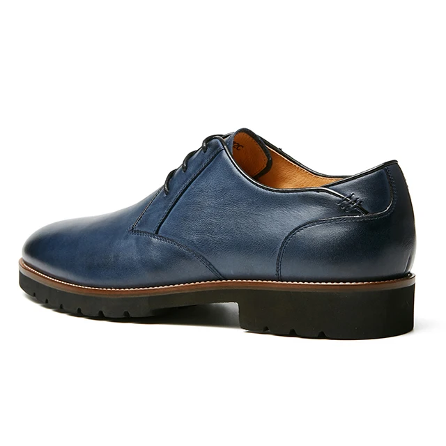 Guangzhou factory men casual leather shoes cowboy blue office formal party shoes men