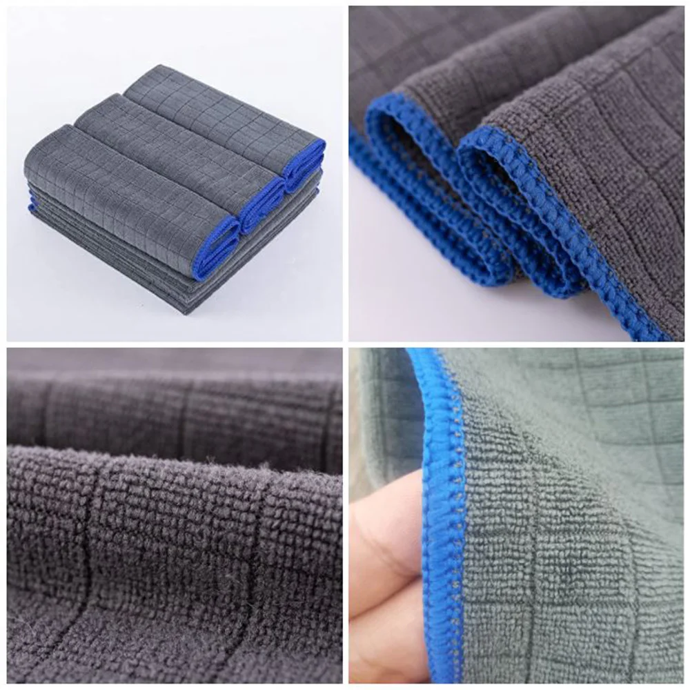 Towel Cleaning Kitchen Dish Towel Sponge Pad Diamond Sponge Polishing Cleaning Cloth Microfiber